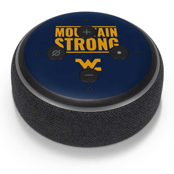 West Virginia University Yellow Amazon Echo Dot Skin