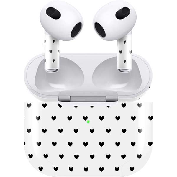 White and Black Hearts Apple AirPods (3rd Gen 2021) Skin