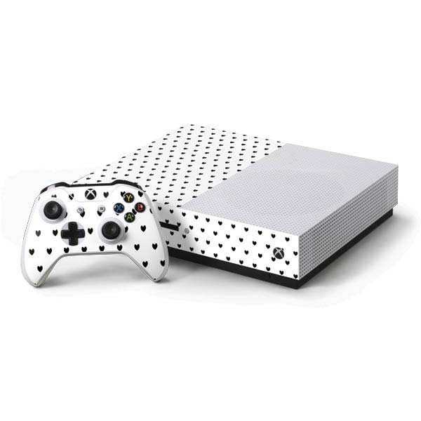 White and Black Hearts Xbox One Skins