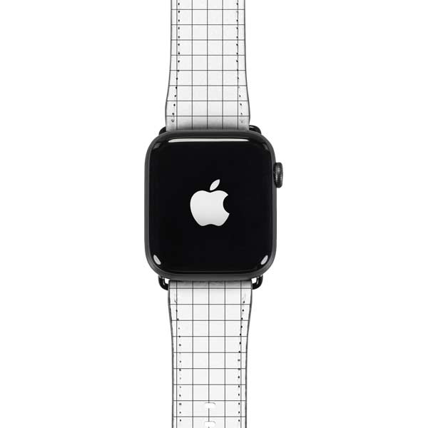 White Grid Apple Watch Band 38-40mm
