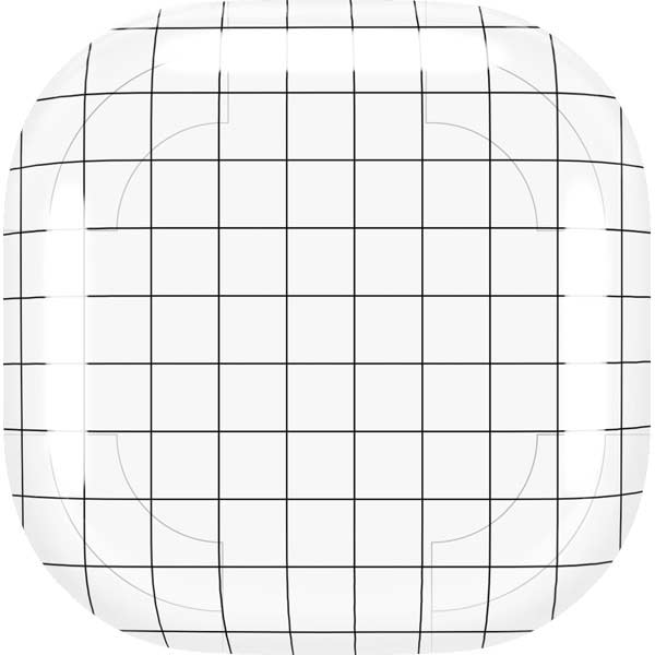 White Grid Galaxy Buds Live Skin