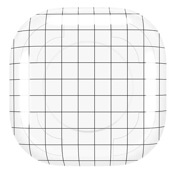 White Grid Galaxy Buds Live Skin