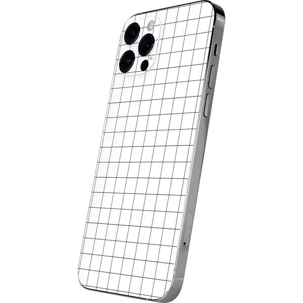 White Grid iPhone 12 Pro Skin