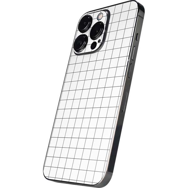 White Grid iPhone 13 Pro Skin