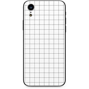 White Grid iPhone XR Skin