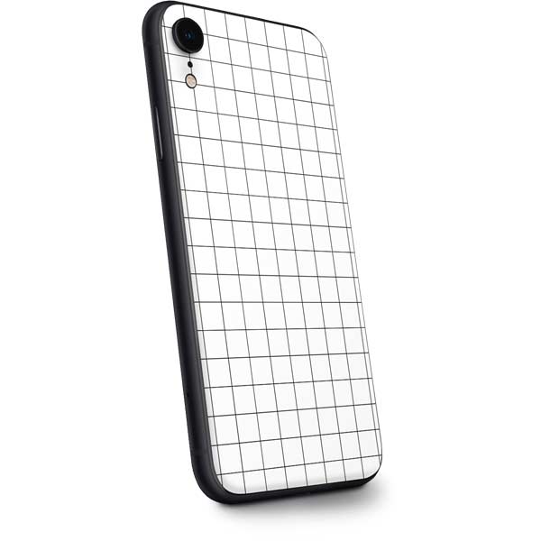 White Grid iPhone XR Skin