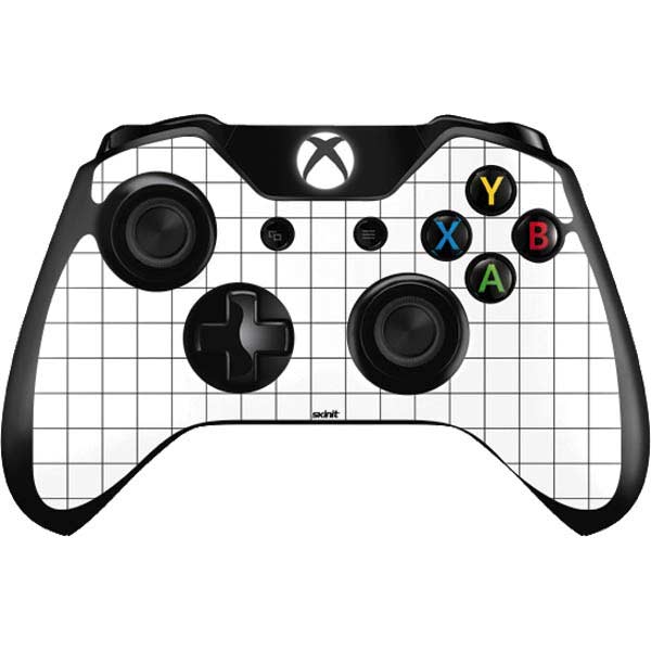 White Grid Xbox One Controller Skin