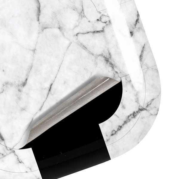 White Marble Galaxy Buds Live Skin