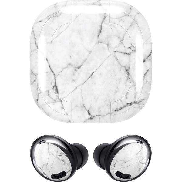 White Marble Galaxy Buds Pro Skin