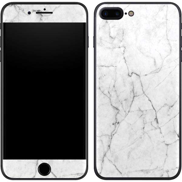 White Marble iPhone 8 Plus Skin
