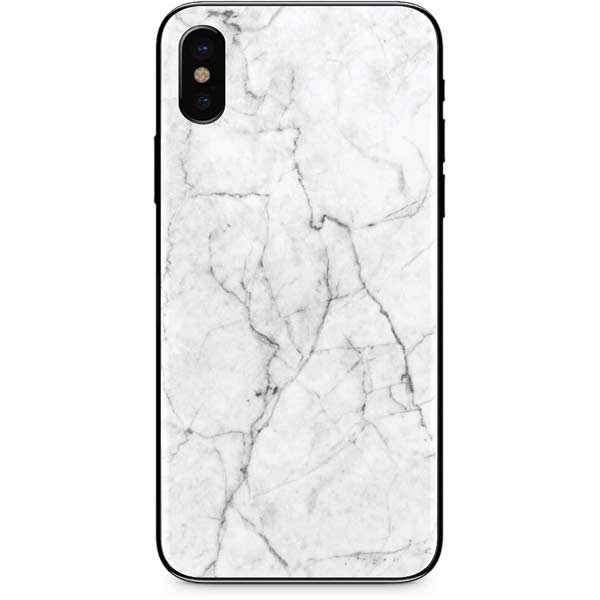 White Marble iPhone XS Skin
