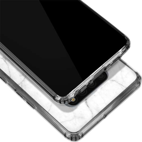 White Marble LG Stylo 6 Clear Case