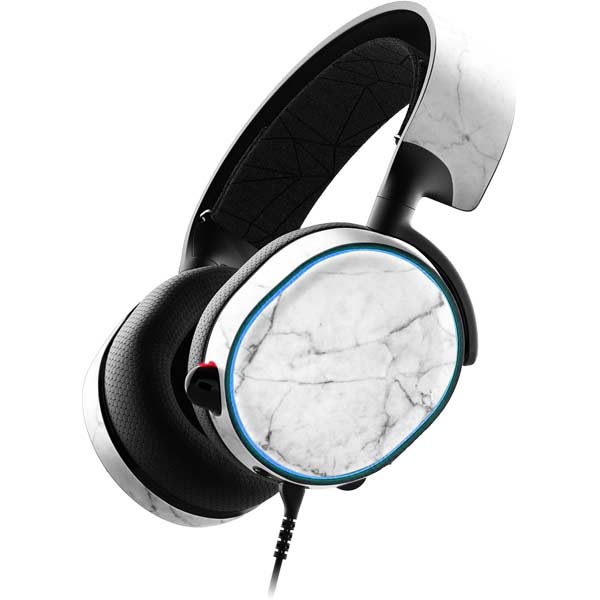 White Marble SteelSeries Arctis 3 Skin