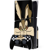 Looney Tunes Wile E. Coyote Smile PS5 Slim Disk Bundle Skin