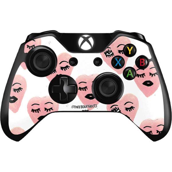 Bouffants and Broken Hearts Winking Hearts Xbox One Controller Skin