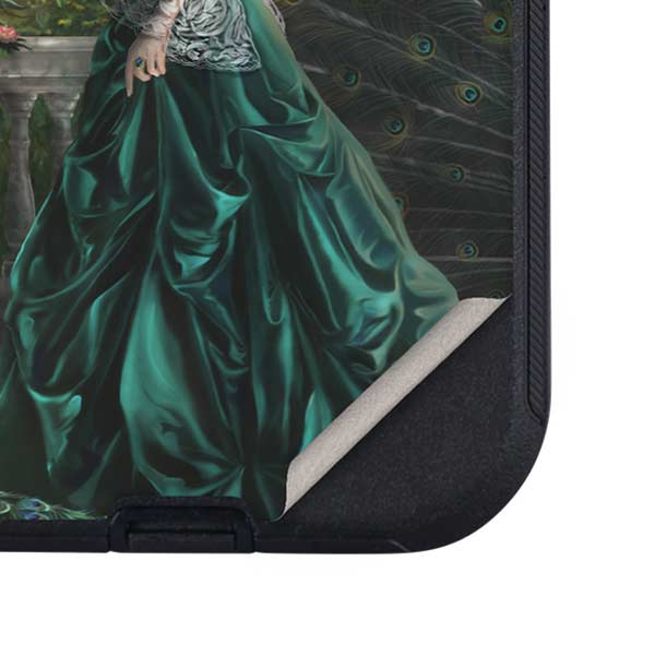 Woman with Peacocks by Nene Thomas Otterbox Defender iPhone Skin