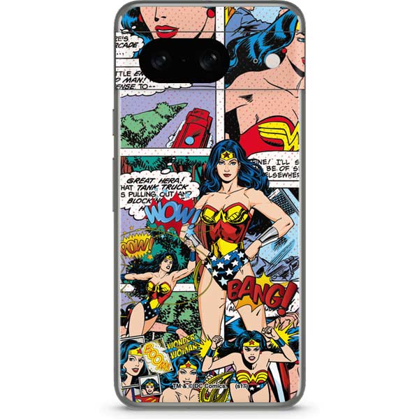DC Comics Wonder Woman Comic Blast Google Pixel 8 Skin