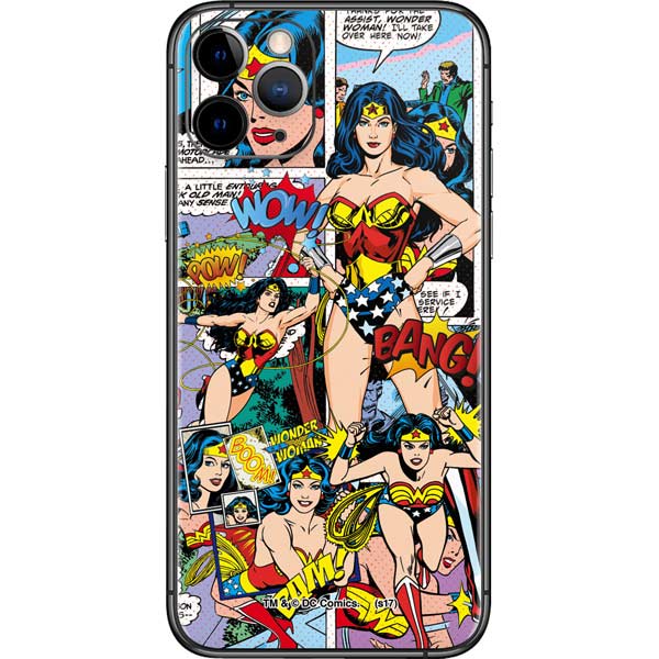 DC Comics Wonder Woman Comic Blast iPhone 11 Pro Skin