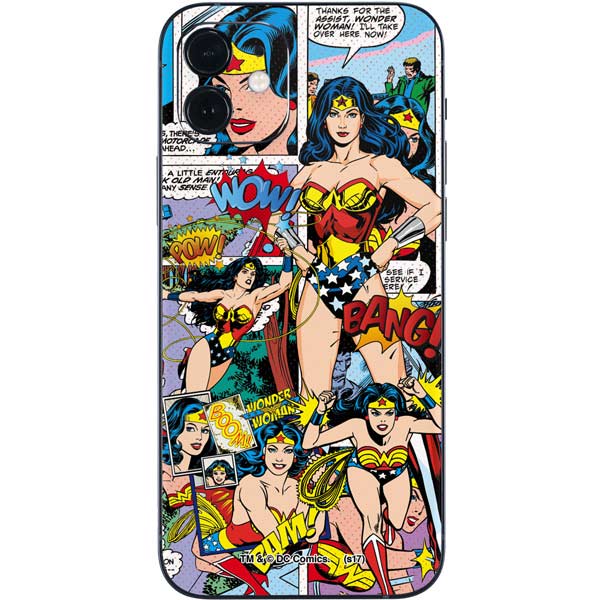 DC Comics Wonder Woman Comic Blast iPhone 12 Mini Skin