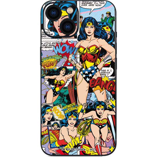 DC Comics Wonder Woman Comic Blast iPhone 13 Mini Skin