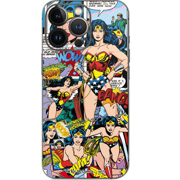 DC Comics Wonder Woman Comic Blast iPhone 13 Pro Skin