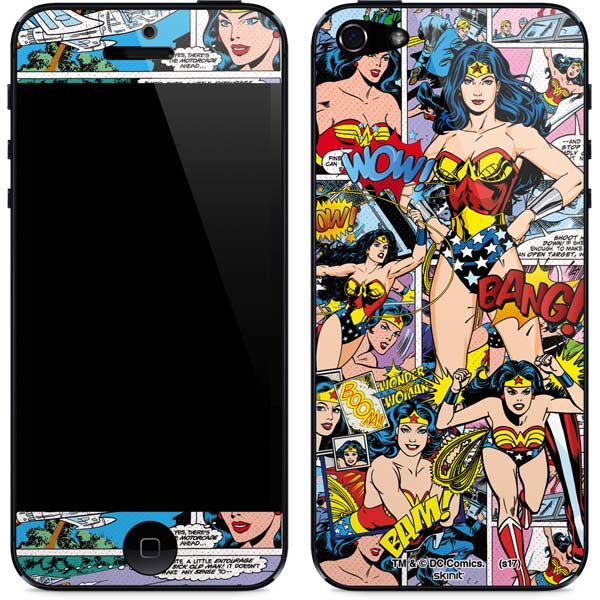 DC Comics Wonder Woman Comic Blast iPhone 5/5s/5SE Skin