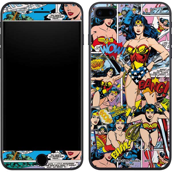 DC Comics Wonder Woman Comic Blast iPhone 8 Plus Skin