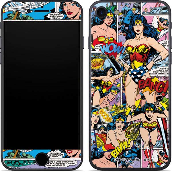 DC Comics Wonder Woman Comic Blast iPhone SE (2nd & 3rd Gen) Skin