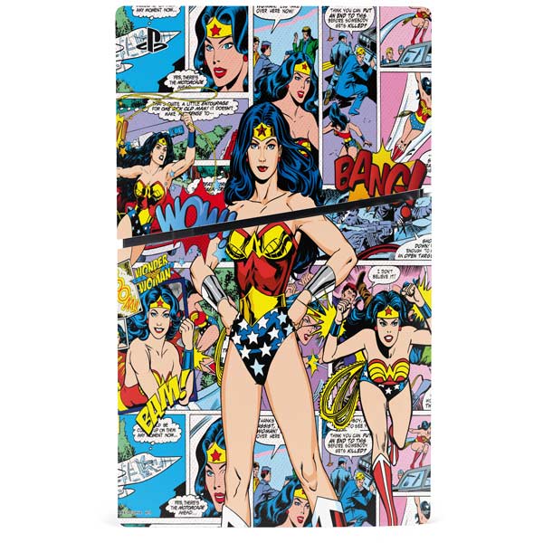 DC Comics Wonder Woman Comic Blast PS5 Slim Disk Bundle Skin