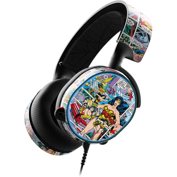 DC Comics Wonder Woman Comic Blast SteelSeries Arctis 3 Skin