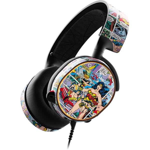 DC Comics Wonder Woman Comic Blast SteelSeries Arctis 5 Skin