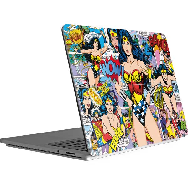 DC Comics Wonder Woman Comic Blast Surface Laptop Studio Skin