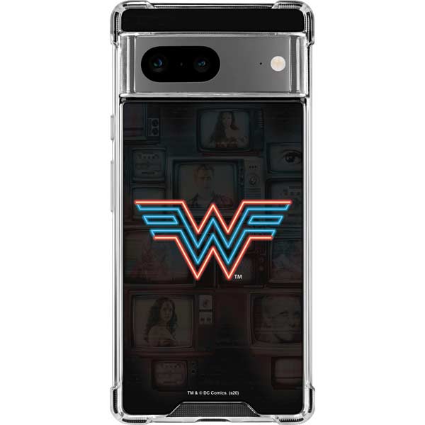 Wonder Woman 1984 (2020) Neon Logo Google Pixel 8 Clear Case