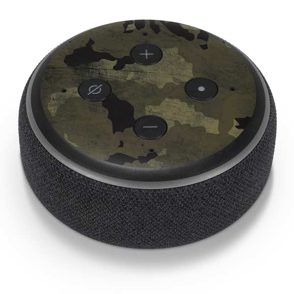 Wood Camo Camouflage Amazon Echo Dot Skin