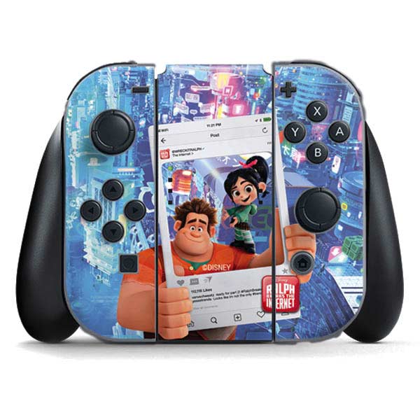 Wreck It Ralph Using A Controller Disney Wreck-it Ralph and Vanellope Instagram Pose Nintendo Switch Joy ...