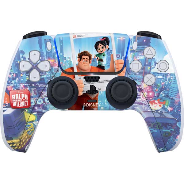 Wreck It Ralph Using A Controller Disney Wreck-it Ralph and Vanellope Instagram Pose PS5 Controller Skin ...