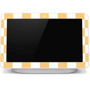 Yellow and White Checkerboard Google Home Hub Skin