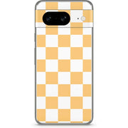 Yellow and White Checkerboard Google Pixel 8 Skin