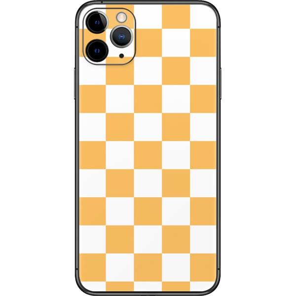 Yellow and White Checkerboard iPhone 11 Pro Max Skin