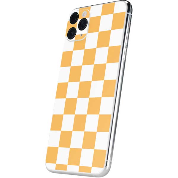 Yellow and White Checkerboard iPhone 11 Pro Max Skin