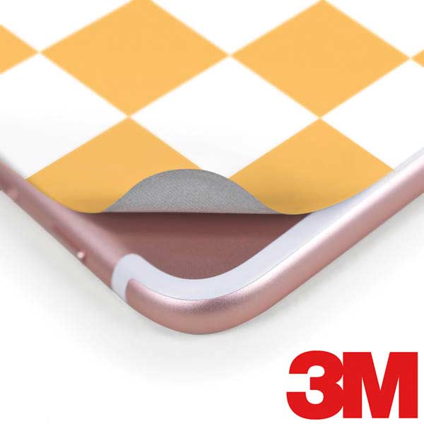 Yellow and White Checkerboard iPhone 8 Plus Skin