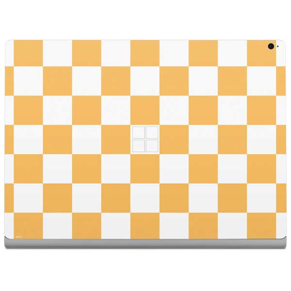 Yellow and White Checkerboard Surface Book 2 15in Skin