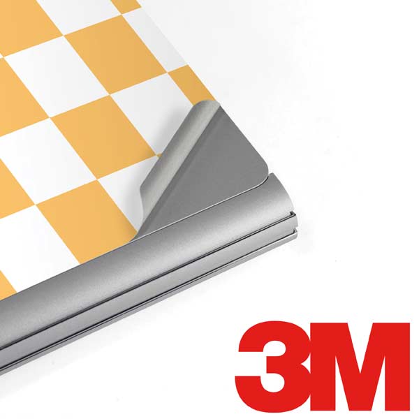 Yellow and White Checkerboard Surface Book 2 15in Skin