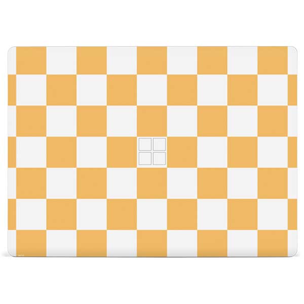 Yellow and White Checkerboard Surface Laptop 2 Skin