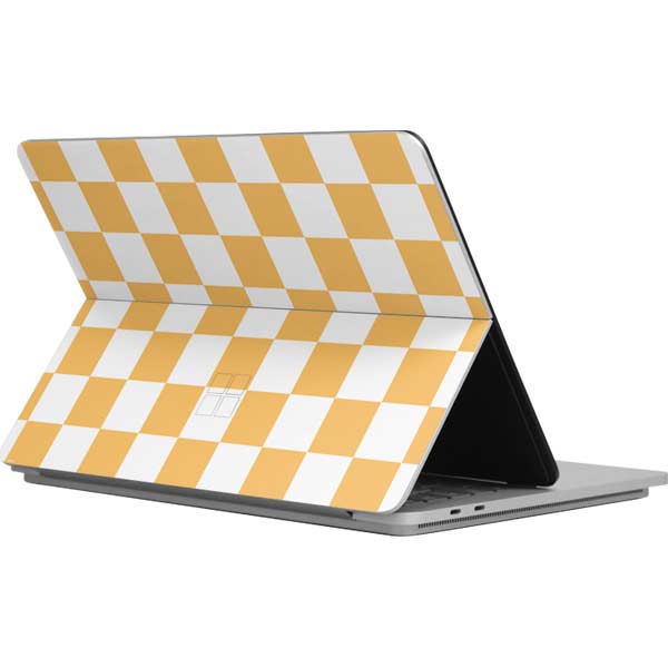 Yellow and White Checkerboard Surface Laptop Studio Skin