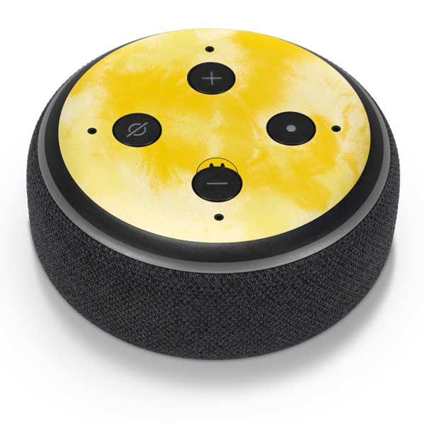 Yellow Tie Die Amazon Echo Dot Skin